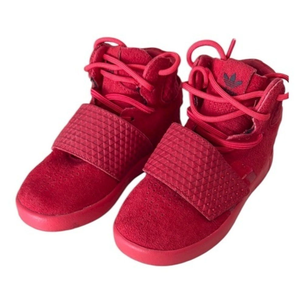 Adidas Tubular Triple Red Sneakers | Toddler little kids 9K | Lightweight Comfy